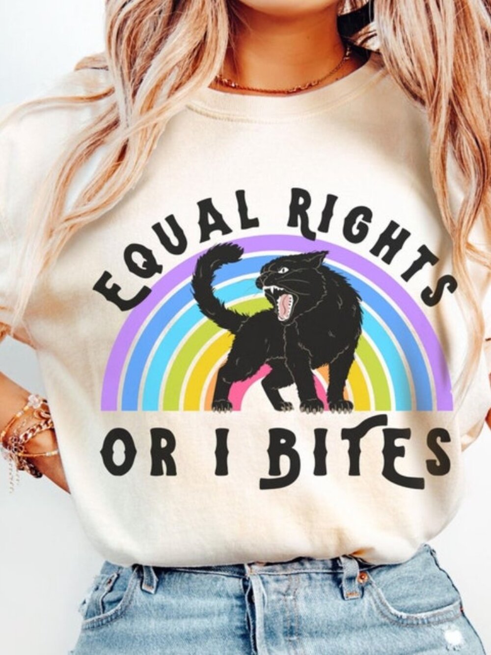 LGBTQ Shirt, Pride Cat Shirt, Equal Rights LGBTQAI Activism Tee